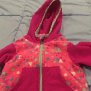 Lightweight Northface fleece with hood!